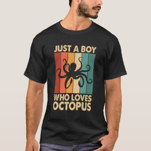Funny Sea Octopus Animal Retro Vintage Gifts For O T-Shirt