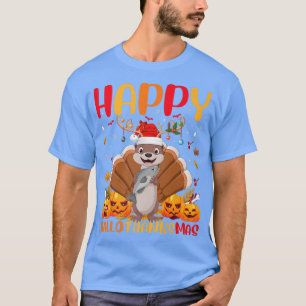 Funny Sea Otter Animal Lover Happy Sea Otter Hello T-Shirt