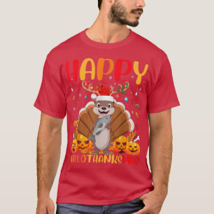 Funny Sea Otter Animal Lover Happy Sea Otter Hello T-Shirt
