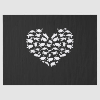 Funny Sea Turtle Gift Men Women Cool Turtles Heart Tissue Paper