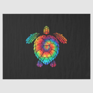 Funny Sea Turtle Ocean Tie Dye Rainbow Hippie Cost Tissue Paper