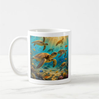 Funny Sea Turtles Coffee Mug