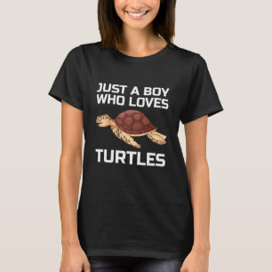 Funny Sea Turtles For Boys Kids Men Tortoise Lover T-Shirt