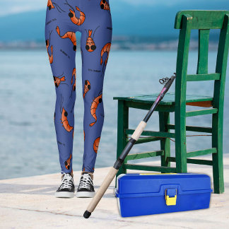 Funny seafood shrimp leggings