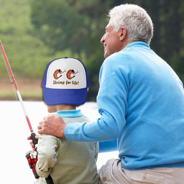 Funny seafood shrimp trucker hat (Make memories)