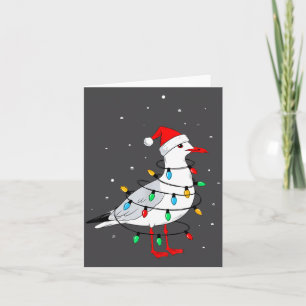 Funny Seagull Bird Christmas Animal Lover Card