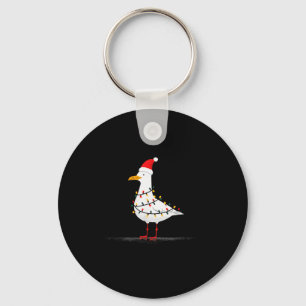 Funny Seagull Christmas Graphics Animal Lights Lov Key Ring