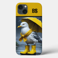 Funny Seagull in Rain Boots – Beach Humour