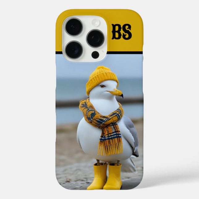 Funny Seagull in Rain Boots – Beach Humour Case-Mate iPhone Case (Back)