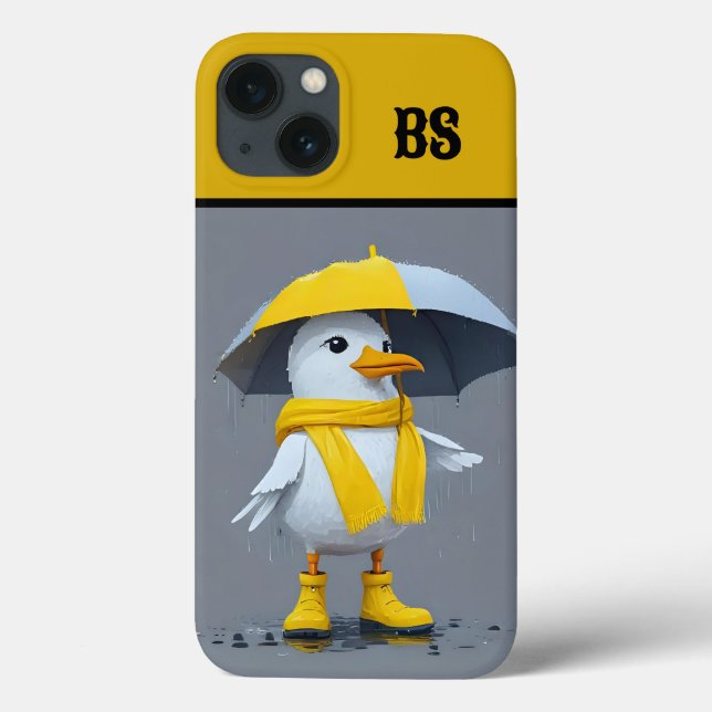 Funny Seagull in Rain Boots – Beach Humour Case-Mate iPhone Case (Back)