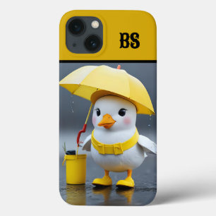 Funny Seagull in Rain Boots – Beach Humour iPhone 13 Case
