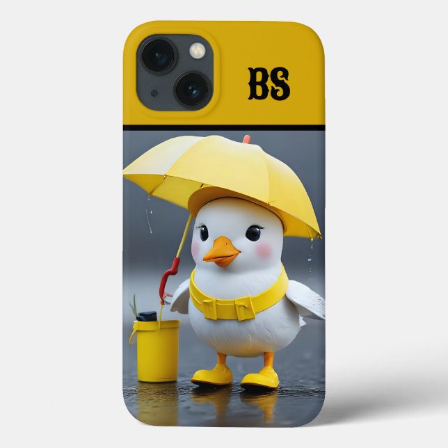 Funny Seagull in Rain Boots – Beach Humour Case-Mate iPhone Case (Back)