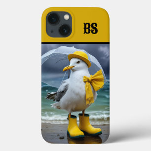 Funny Seagull in Rain Boots – Beach Humour iPhone 13 Case