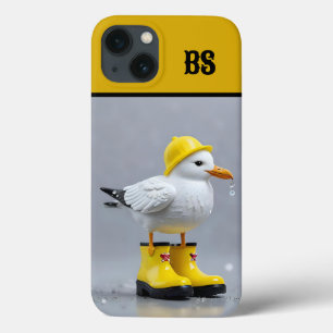 Funny Seagull in Rain Boots – Beach Humour iPhone 13 Case