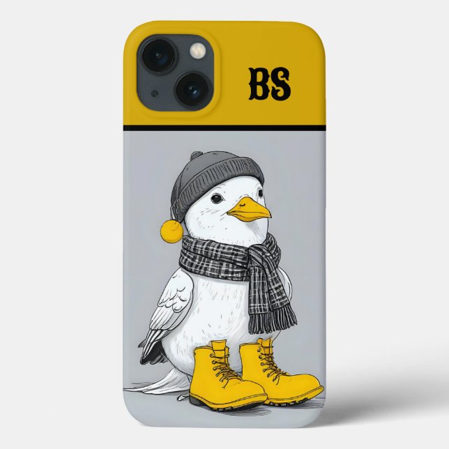 Funny Seagull in Rain Boots – Beach Humour Case-Mate iPhone Case (Back)