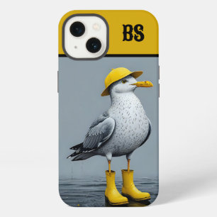 Funny Seagull in Rain Boots – Beach Humour iPhone 13 Case