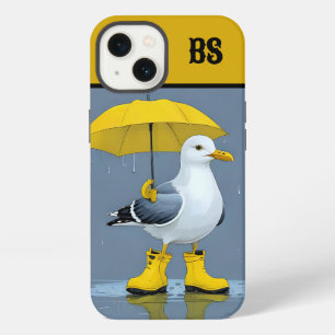 Funny Seagull in Rain Boots – Beach Humour iPhone 13 Case