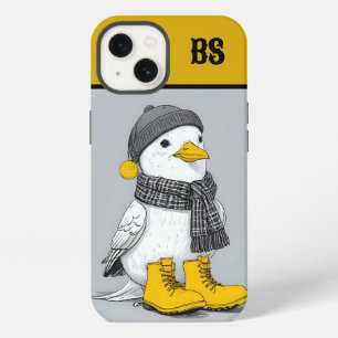 Funny Seagull in Rain Boots – Beach Humour iPhone 13 Case