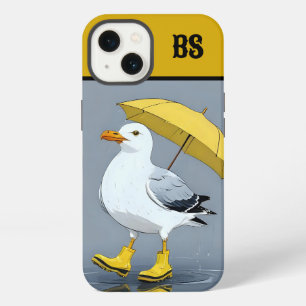 Funny Seagull in Rain Boots – Beach Humour iPhone 13 Case