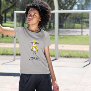 Funny Seagull in Rain Boots – Beach Humour Tri-Blend Shirt