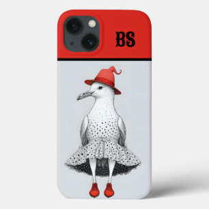 Funny Seagull in shoes – Beach Humour iPhone 13 Case