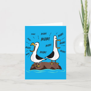 Funny Seagull Mum Mum Ocean Life Mothers Day Bird Card