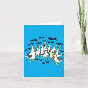 Funny Seagull Mum Mum Ocean Life Mothers Day Bird Card