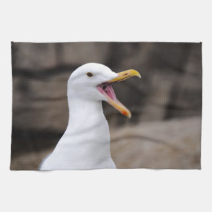 FUNNY Seagull Tea Towel
