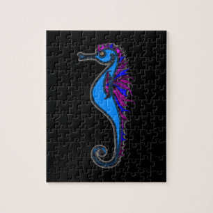 Funny seahorse jigsaw puzzle