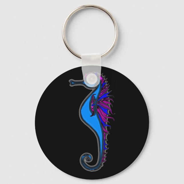 Funny seahorse key ring (Front)