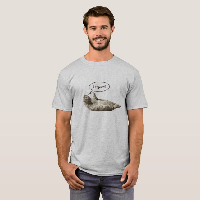 Funny seal of approval pun T-shirt (Front Full)