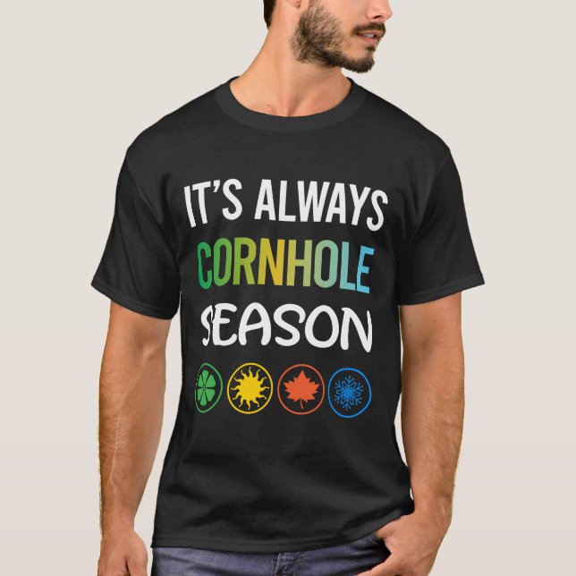 Funny Season Cornhole T-Shirt (Front)