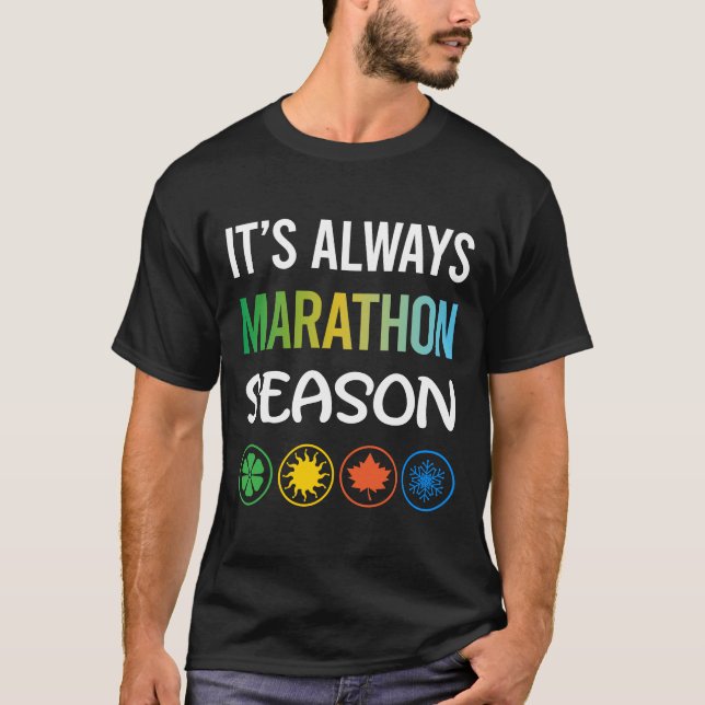 Funny Season Marathon T-Shirt (Front)