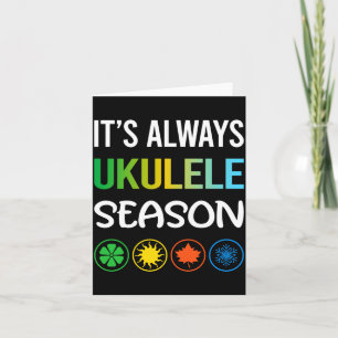 Funny Season Ukulele  Card