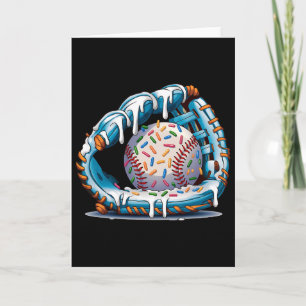 Funny Sell Glove Drip Ice Cream Players Kids Boys Card
