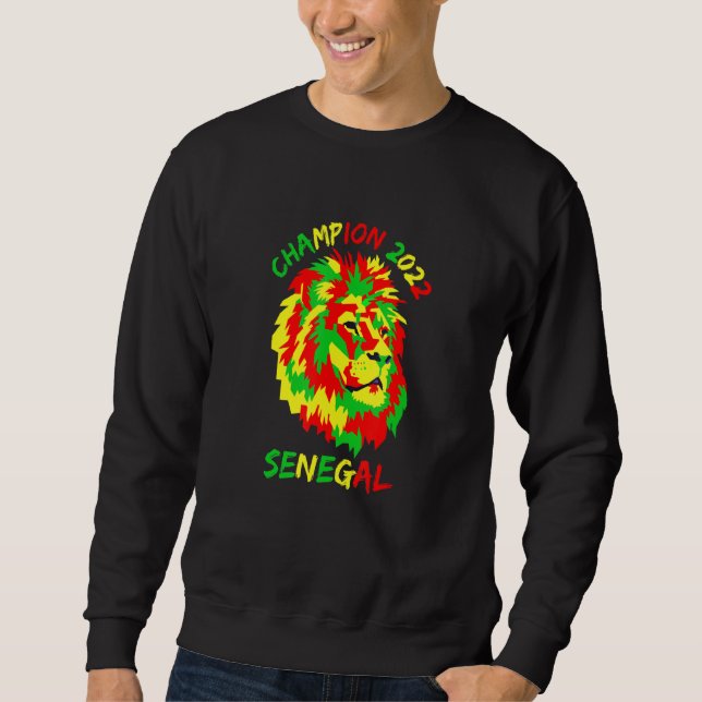 Funny Senegal Quote Champion 2022 African Cool Sen Sweatshirt (Front)
