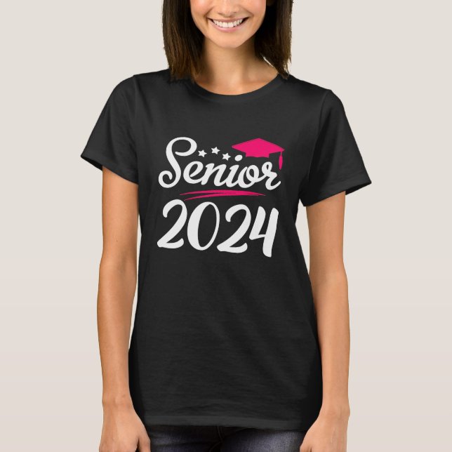 Funny Senior 2024 Graduation Class of 2024 Girls T T-Shirt (Front)