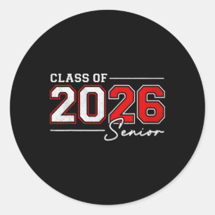 Funny Senior 2026 Cl Of 2026 Seniors Ck To School Classic Round Sticker