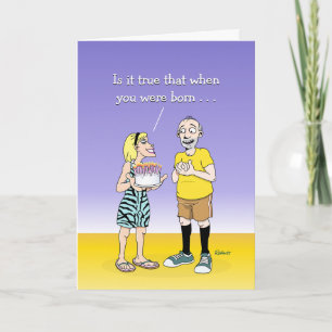 Funny Senior Male Birthday Greeting Card