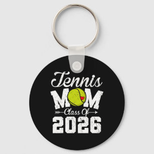 Funny Senior Tennis Mum Cl Of 2026 Graduation Key Ring