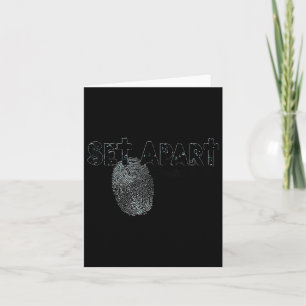 Funny Set Apart Psalm 43 Christian Cross Design Card