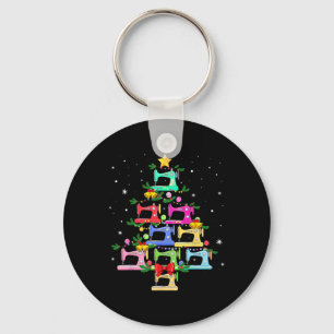 Funny Sewing Christmas Tree Christmas Ornament Wom Key Ring