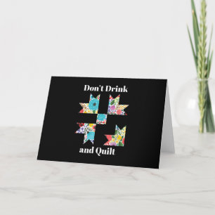 Funny Sewing Quilting Lovers Card