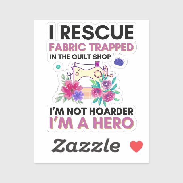 Funny Sewing Quote Vintage Floral Sewing Machine (Sheet)