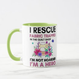 Funny Sewing Quote Vintage Floral Sewing Machine Mug