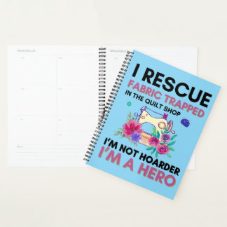 Funny Sewing Quote Vintage Floral Sewing Machine Planner