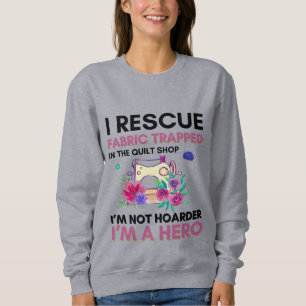 Funny Sewing Quote Vintage Floral Sewing Machine Sweatshirt