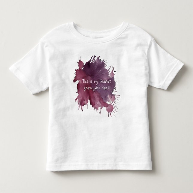 Funny Shabbat Grape Juice T-Shirt (Front)