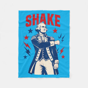 Funny Shake And Bake 4th Of July Couple Matching Fleece Blanket