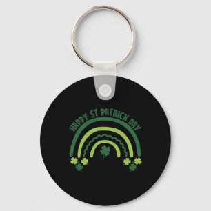 Funny Shamrock Breast Rainbow Irish St Patricks Da Key Ring